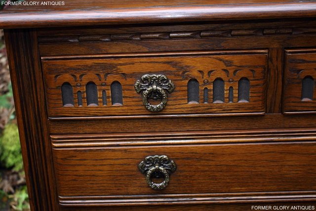 Image 65 of OLD CHARM LIGHT OAK TALL CHEST OF DRAWERS TV STAND SIDEBOARD