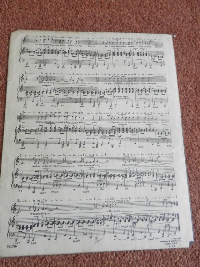 Image 2 of Begin the Beguine Words and Music by Cole Porter Sheet Music
