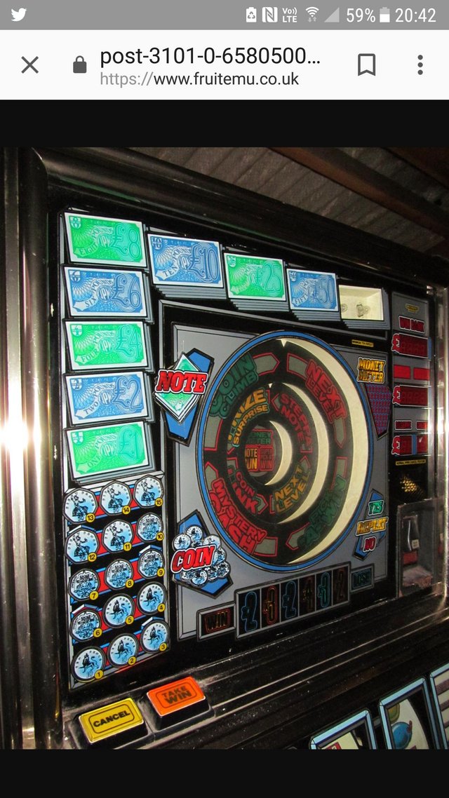 Preview of the first image of WANTED :80s club fruit machine "club executive".