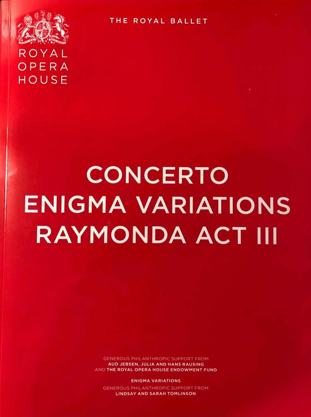 Preview of the first image of Concerto Enigma Variations, Raymond Act III R Ballet ROH.