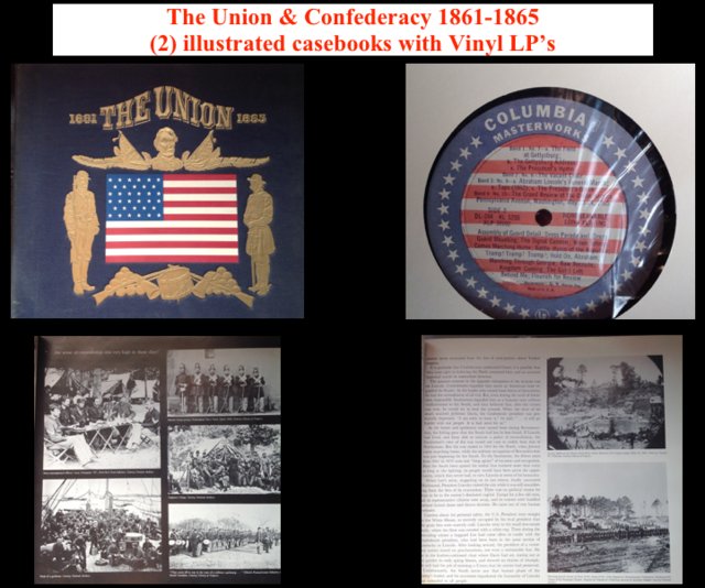 Image 2 of Rare 1950’s (2) Vinyl LP’s The Union & Confederacy 1861-1865