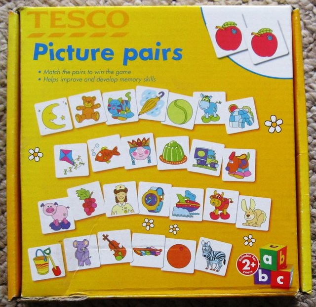 Preview of the first image of Picture Pairs, a memory game for age 2+.