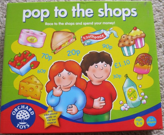 Preview of the first image of Orchard Toys - Pop to the Shops game.