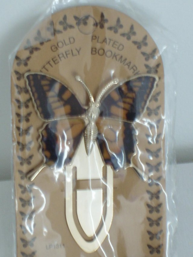 Image 5 of Gold Plated Butterfly Bookmark – NEW