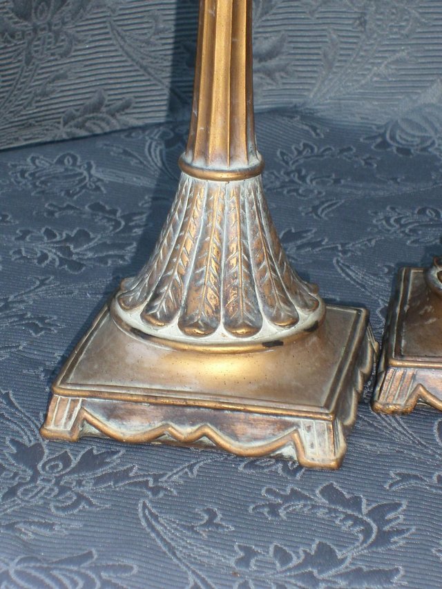 Image 3 of Pair Shabby Chic Candle Holders – Set 1