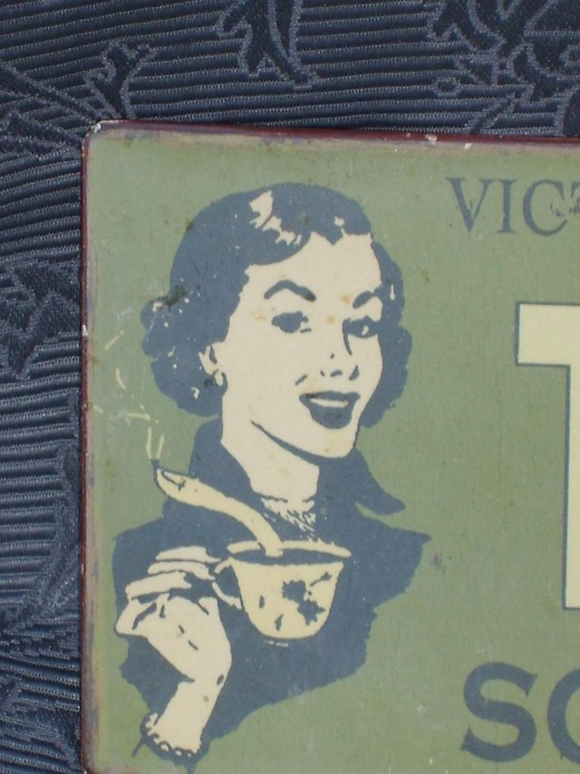 Image 2 of Vintage Look Victoria Tea Sold Here Sign