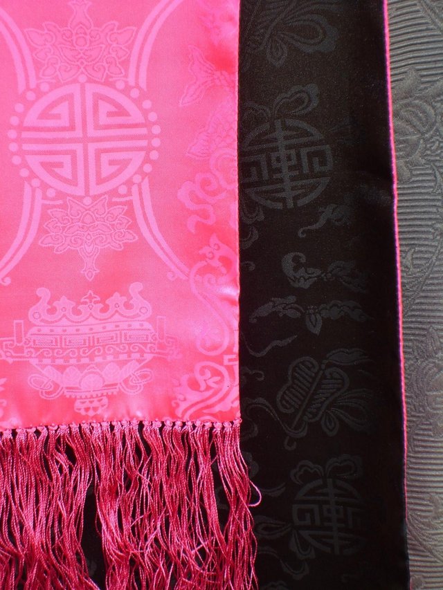 Image 2 of ORIENTAL 2 Colour Silk Scarf NEW!