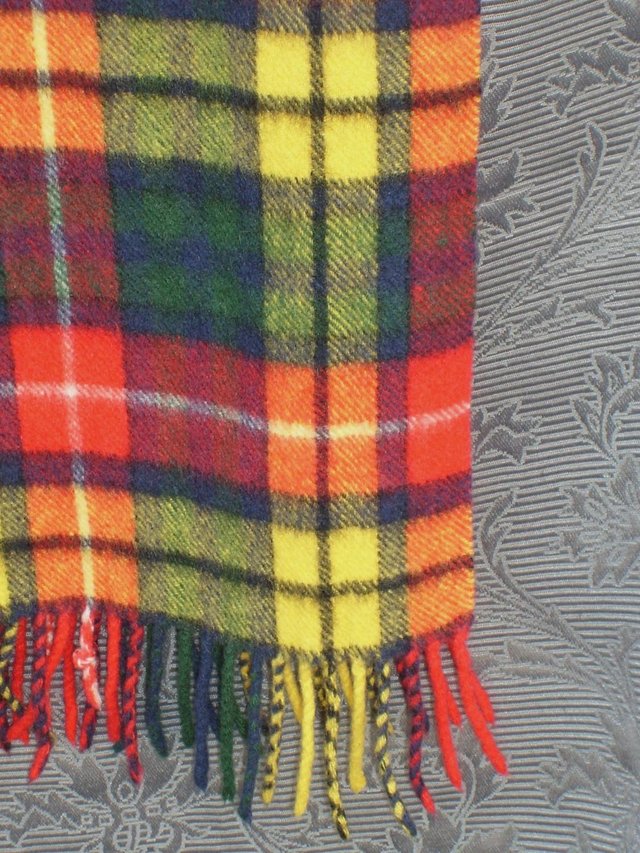 Preview of the first image of SCOTTISH COLLECTION Bright Cashmere Scarf.