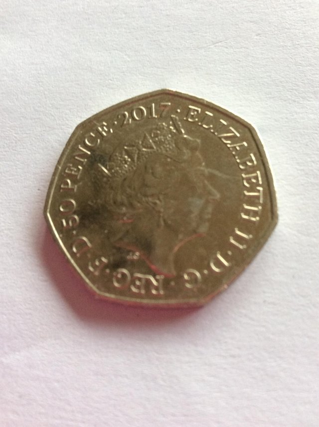 Image 2 of 2017 Tom Kitten 50p. coin