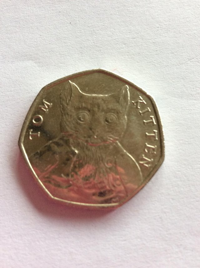 Preview of the first image of 2017 Tom Kitten 50p. coin.