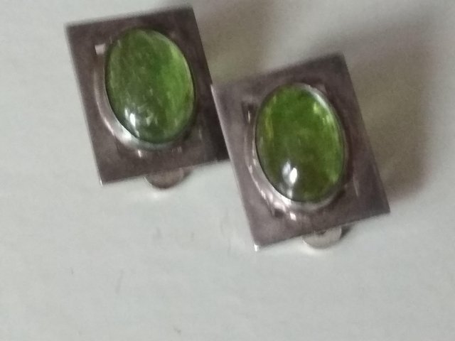 Image 3 of Silver Clip On Earrings