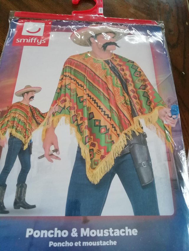 Preview of the first image of Smiffy's Mexican Poncho fancy dress.