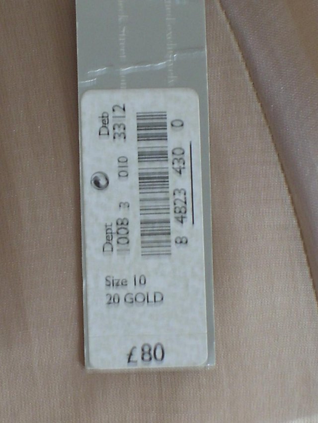 Image 6 of DEBUT Muted Gold Evening Dress - Size 10 NEW!