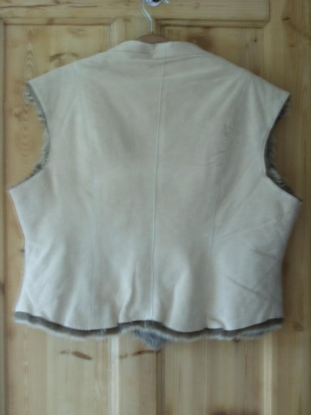 Image 4 of TOGETHER Suede Body Warmer Top – Size 20 NEW
