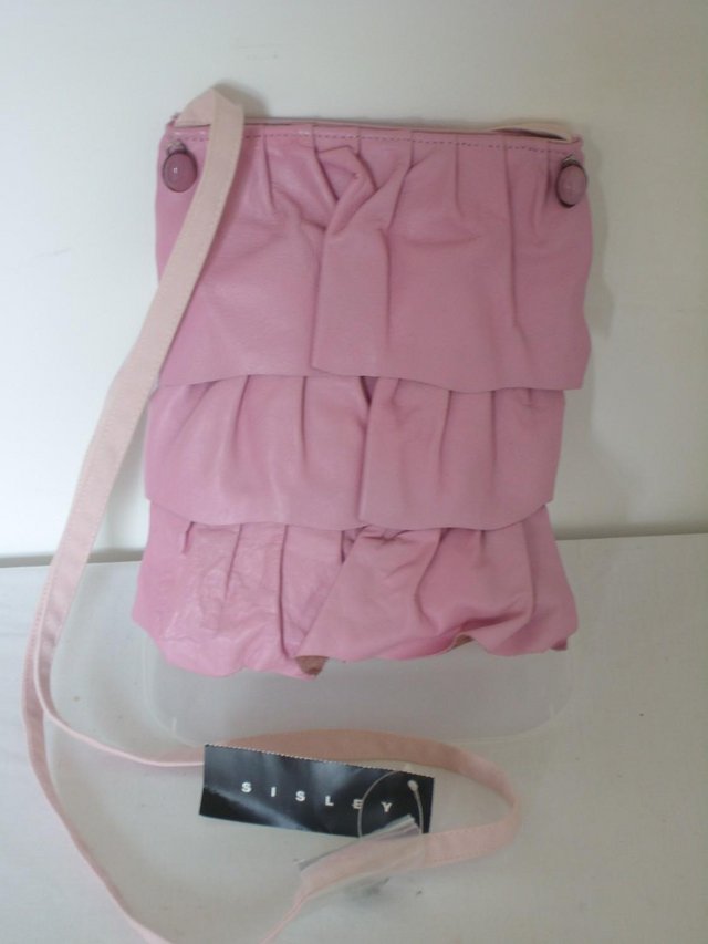 Image 3 of SISLEY Pink Frilled Cross Body Bag NEW!