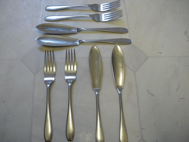 Preview of the first image of Vintage CB&S Cooper Brothers & Sons Stainless Steel Cutlery.