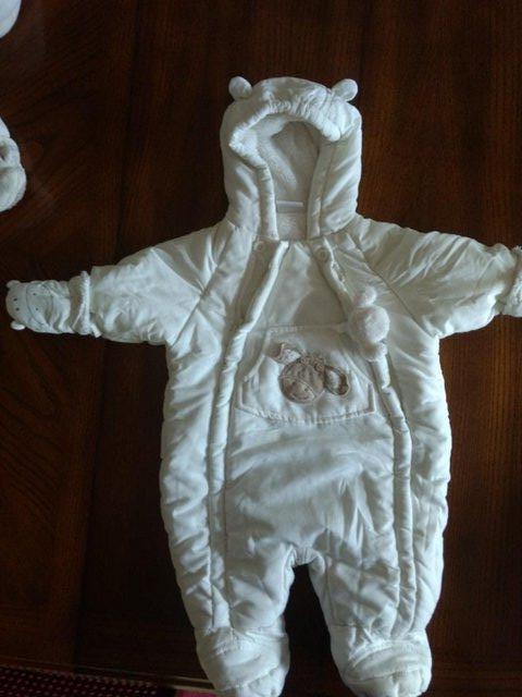 Preview of the first image of Baby winter coat/ snowsuit bundle.