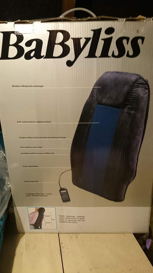 Preview of the first image of Babyliss Shiatsu Back Massager.