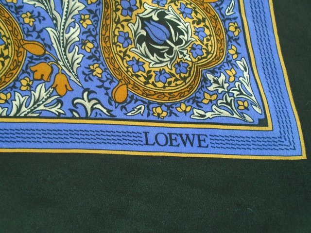 Image 2 of Loewe Silk Scarf with Rolled Edges