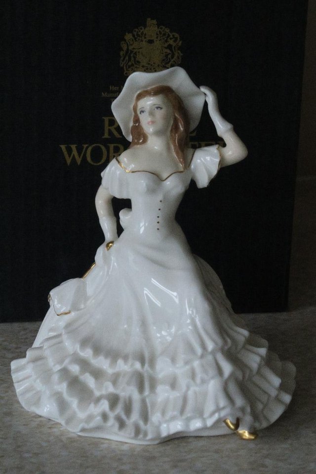 Preview of the first image of Royal Worcester Golden Ladies Janet 1996 Boxed.