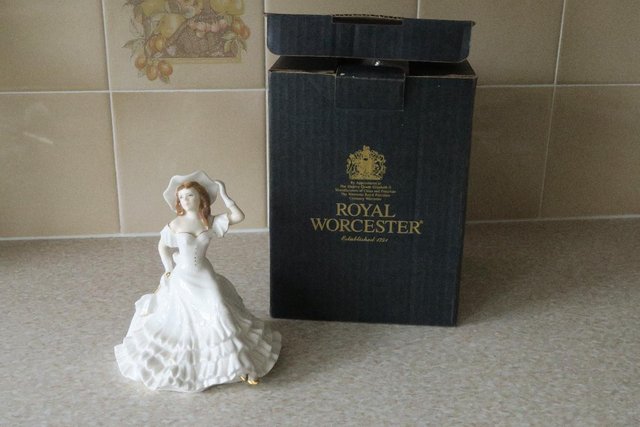 Image 3 of Royal Worcester Golden Ladies Janet 1996 Boxed