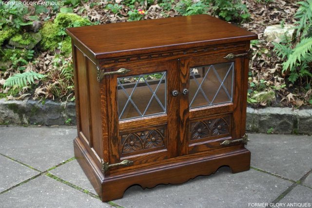 Image 65 of AN OLD CHARM LIGHT OAK TV DVD MEDIA CABINET STAND TABLE UNIT