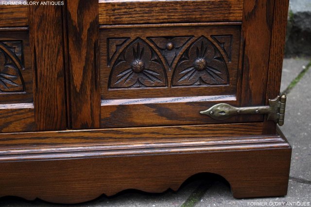 Image 75 of AN OLD CHARM LIGHT OAK TV DVD MEDIA CABINET STAND TABLE UNIT