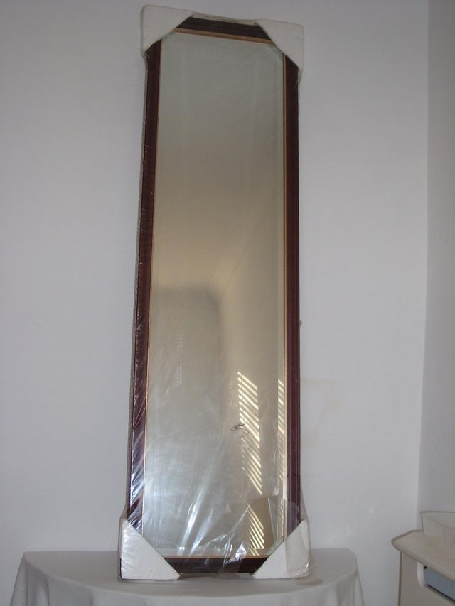 Preview of the first image of Framed Full Length Bevelled Mirror NEW!.