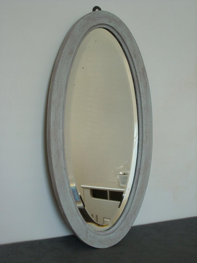 Preview of the first image of Victorian Shabby Chic Framed Bevelled Mirror.