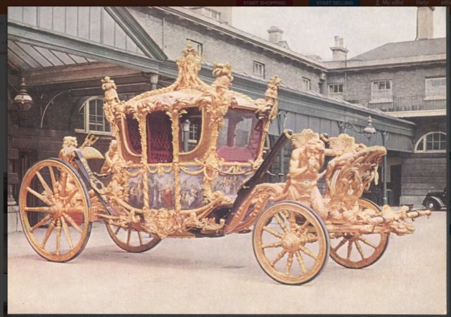 Preview of the first image of Vintage Tuck's PC - Her Majesty's State Coach.