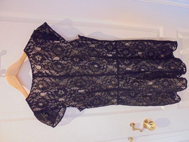 Image 2 of Oasis Ladies Black Lace playsuit, Size 10 - unworn