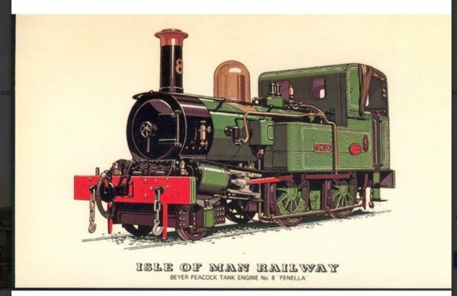 Preview of the first image of IOM Railway - Beyer Peacock Tank Engine No.8 "Fenella".