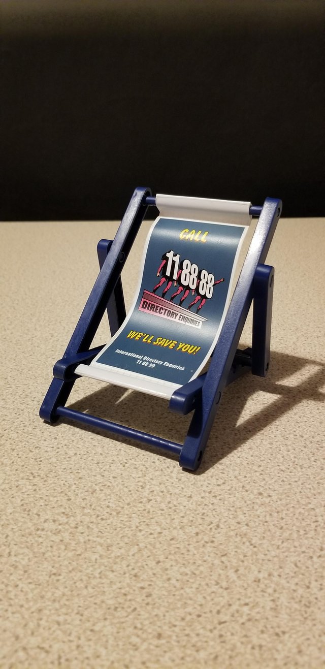 Preview of the first image of Promotional 118 888 Directory Enquiries Novelty Deck Chair.