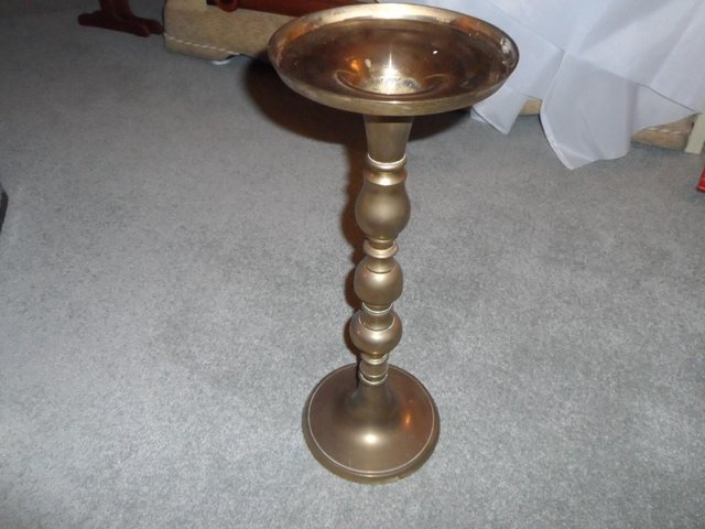 Image 2 of Stunning Vintage Brass Pedestal