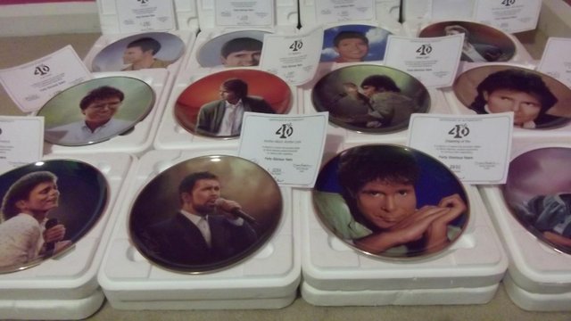 Preview of the first image of Cliff Richard Danbury mint plates. 40 glorious years. Full s.