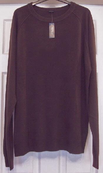 Preview of the first image of BNWT CHOCOLATE BROWN KNITTED JUMPER - SZ L B20.