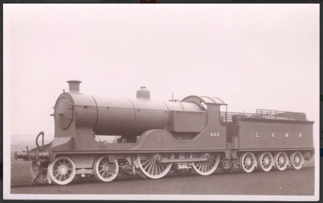 Preview of the first image of Antique Real Photograph PC - L.S.W.R. Engine No.463.