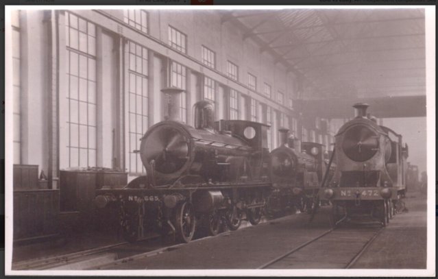 Preview of the first image of Antique Real Photograph PC - Engines No. 665 + No. 472.