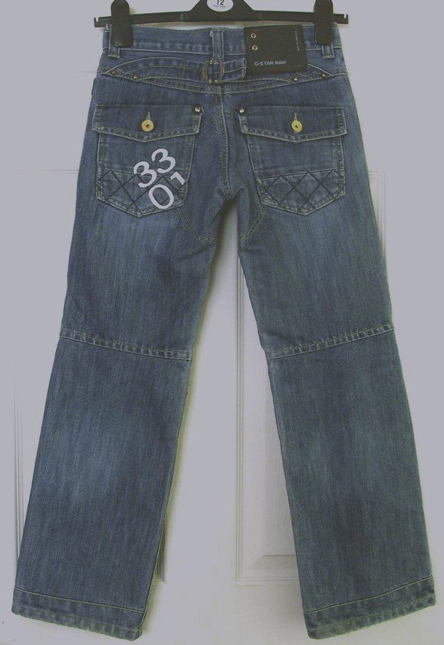 Image 2 of BOYS/GIRLS UNISEX 3301 JEANS BY G STAR RAW - AGE 11 YRS B19