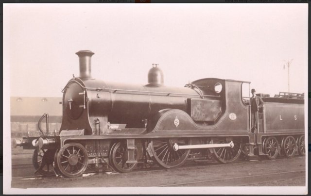 Preview of the first image of Antique Real Photograph PC - L.S.W.R. Engine No. 312 & Crew.