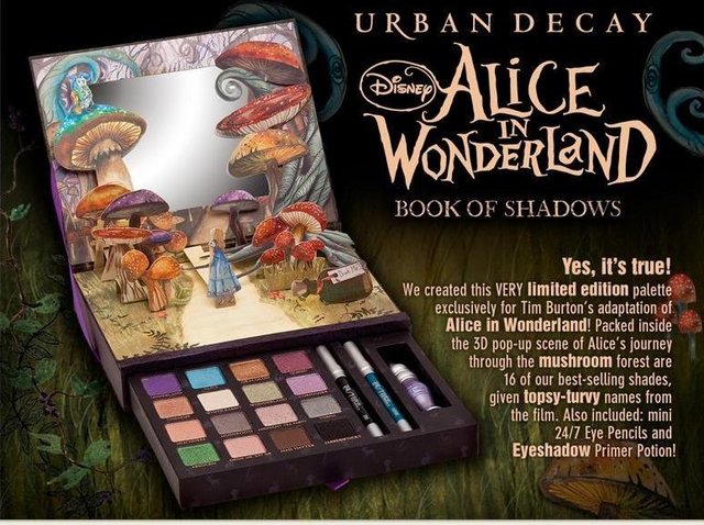 Preview of the first image of Urban Decay Alice in Wonderland Tim Burton edition RARE.