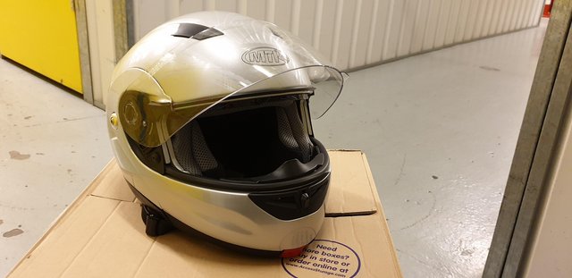 Image 2 of Helmet MTR silver size S…………….