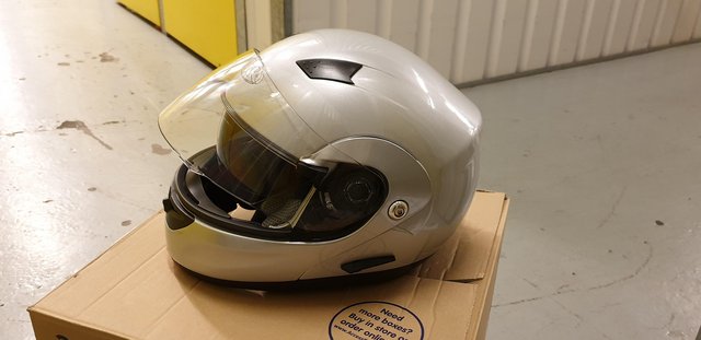 Image 3 of Helmet MTR silver size S…………….
