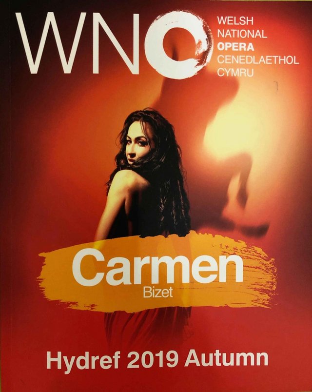 Preview of the first image of Carmen Welsh National Opera Programme Autumn 2019 Season.