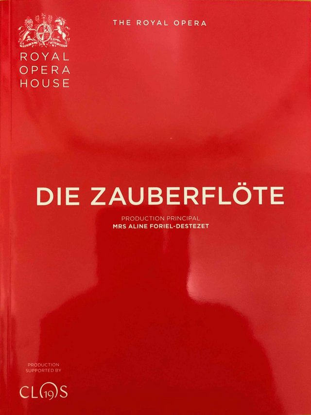Preview of the first image of Die Zauberflote Programme Royal Opera House 2019/20.