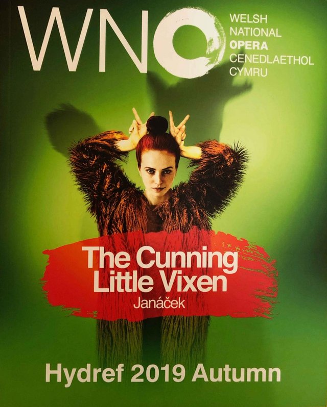Preview of the first image of Cunning Little Vixen Welsh National Opera Programme 2019.