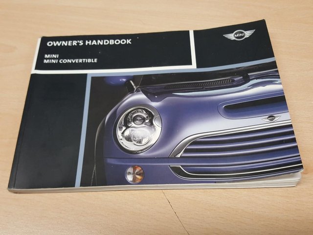 Preview of the first image of Mini One owners handbook.