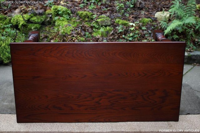 Image 34 of AN OLD CHARM TUDOR BROWN CARVED OAK COFFEE TABLE TV STAND