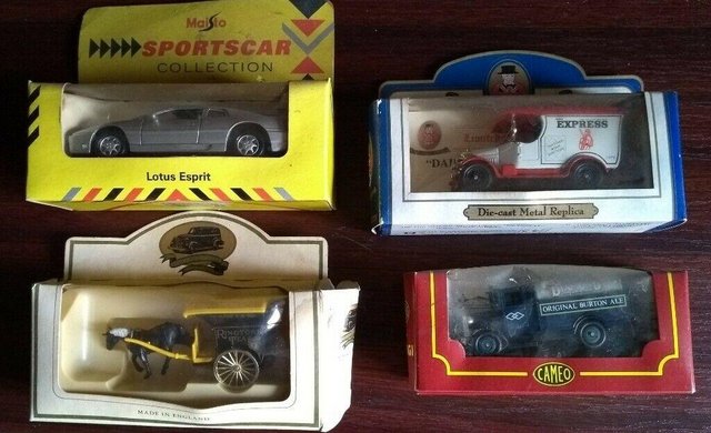 Preview of the first image of 4 boxed 1970's Diecast Models -Lotus Esprit-Etc.