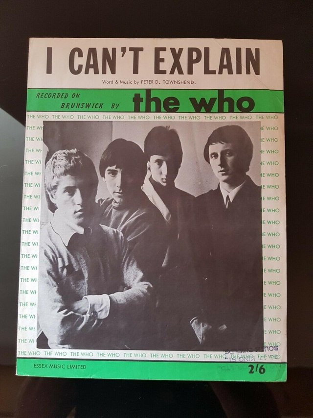 Preview of the first image of WANTED  The Who I Cant Explain Sheet Music.